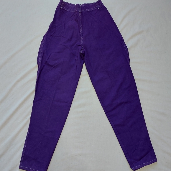 Liason Vintage NWT Purple Super High Rise Parachute Pants, 7 - Picture 5 of 10